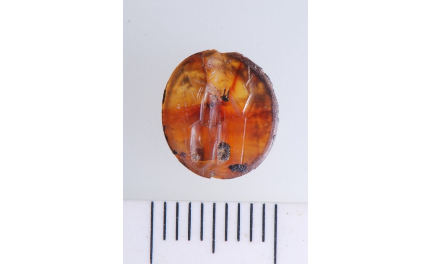  Assos Antik Kenti’nde bir yüzük taşı keşfedildi