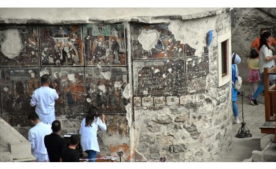 Sümela Manastırı'nın Freskleri Restore Ediliyor