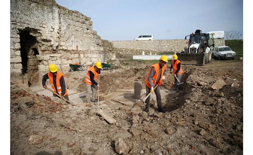 Edirne'de restorasyonu süren Gazi Mihal Hamamı müze olacak