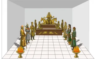 Türk tarihinde ilk kez bir Göktürk kağanının yüzünün olduğu bir toka bulundu