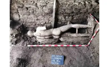 Heraclea Sintica'da İyi Korunmuş Heykel Bulundu Heraclea Sintica'da İyi Korunmuş Heykel Bulundu