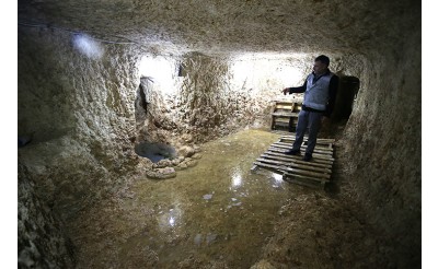 Sarayini'ne tünellerle bağlı yeni bir yer altı şehri keşfedildi