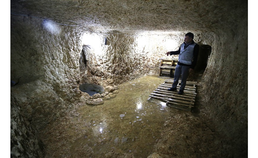 Sarayini'ne tünellerle bağlı yeni bir yer altı şehri keşfedildi