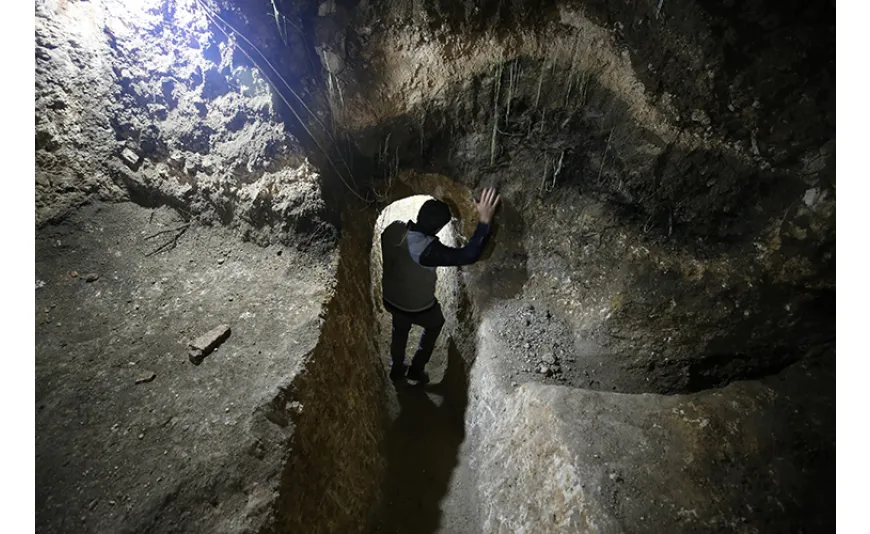 Sarayini'ne tünellerle bağlı yeni bir yer altı şehri keşfedildi