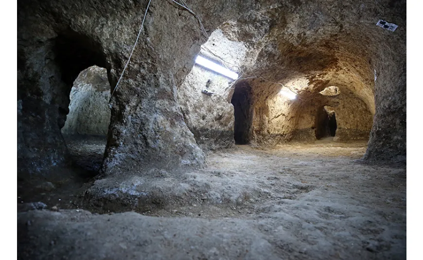 Sarayini'ne tünellerle bağlı yeni bir yer altı şehri keşfedildi