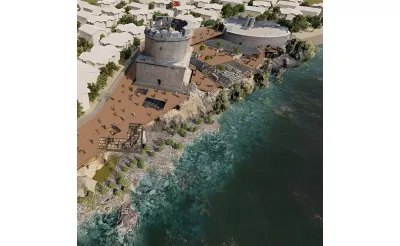 Antalya'da kazı çalışmaları tamamlanan Hıdırlık Kulesi'ne seyir terası inşaa edilecek