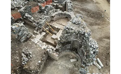 Kaunos Antik Kenti'nde Osmanlı dönemi türbe kalıntıları bulundu