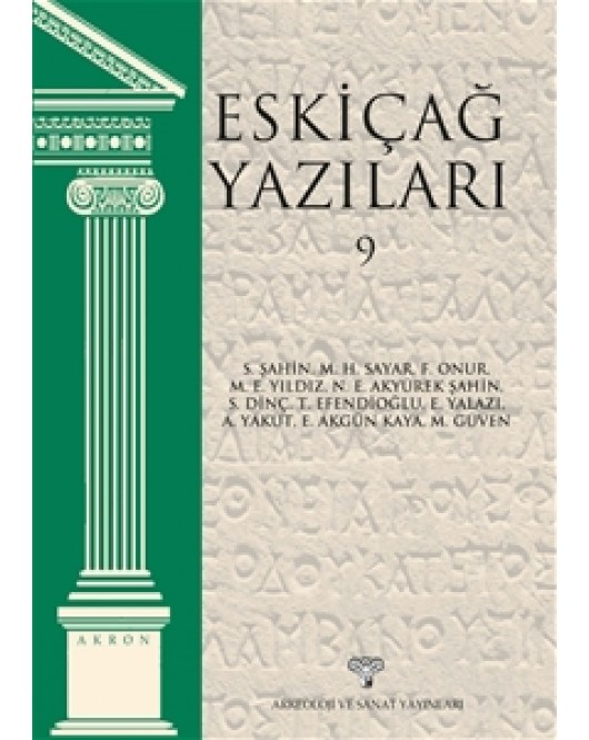 Eskiçağ Yazıları 9 - Akron 12 Eskiçağ Yazıları 9 - Akron 12